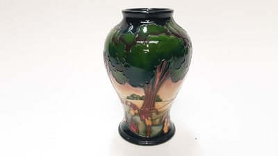 Lot 1154 - Moorcroft pottery vase decorated in the Evening Sky pattern, 65/6, dated 2003, 16.5cm high, boxed