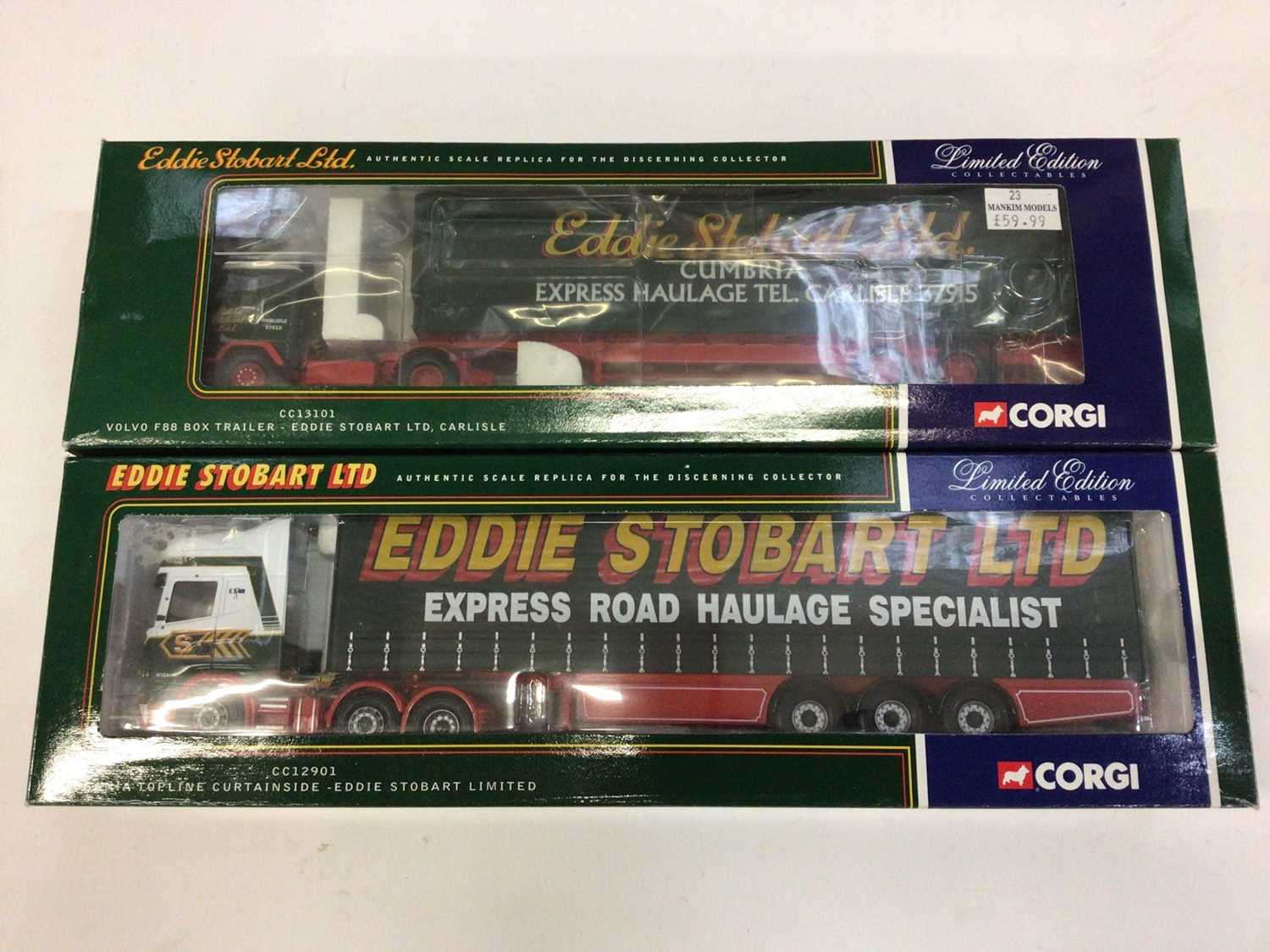Lot 1838 - Corgi Eddie Stobart boxed models CC 13101, 12901, 14002, 12802, 13415, 10805 and some smaller models (11)
