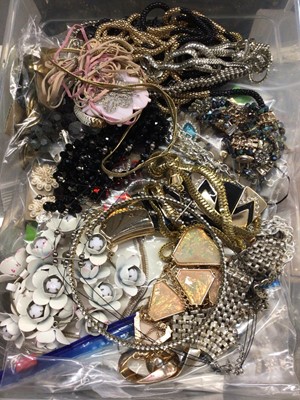 Lot 887 - Large collection of costume jewellery including necklaces, bangles, earrings and wristwatches