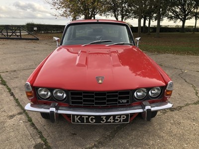Lot 6 - 1975 Rover P6 3500S, 3,528cc V8, manual, saloon, finished in red with a cloth interior, reg. no. KTG 345P