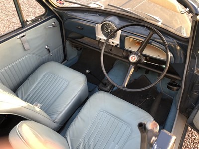 Lot 5 - 1969 Morris Minor 1000, 1,098cc, 2 door Convertible finished in blue with a grey interior, reg. no. AWE 484G