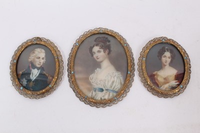 Lot 777 - Three early 20th century portrait miniatures