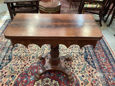 Lot 1526 - Early 19th century mahogany tea table, possibly Colonial