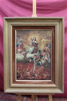 Lot 823 - 19th century Continental School oil on canvas -...