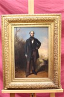 Lot 825 - 19th century English School oil on board -...