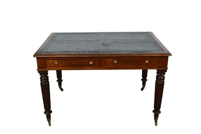 Lot 1301 - Late Regency mahogany library table