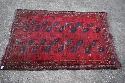 Lot 1324 - Tekke carpet with two rows of seven medallions