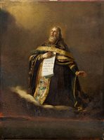 Lot 828 - 19th century Continental School oil on panel -...