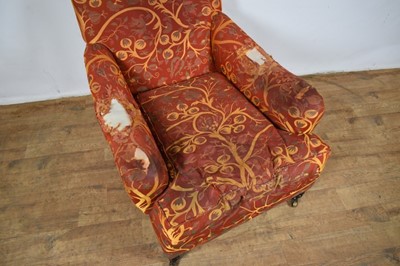 Lot 1326 - 19th century style deep armchair in the manner of Howard & Sons by George Smith