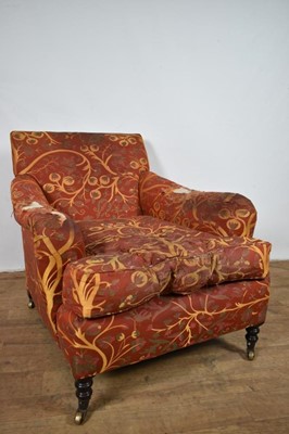 Lot 1326 - 19th century style deep armchair in the manner of Howard & Sons by George Smith