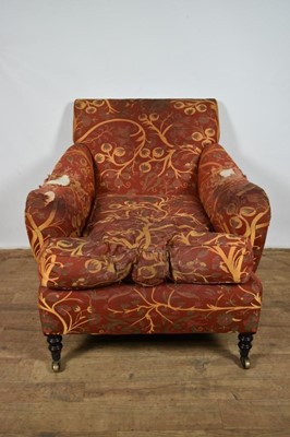 Lot 1326 - 19th century style deep armchair in the manner of Howard & Sons by George Smith