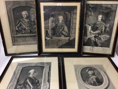 Lot 765 - Five 18th century engravings