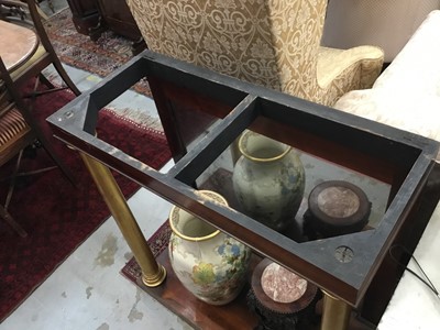 Lot 1313 - Pair of 19th century marble topped rosewood pier tables