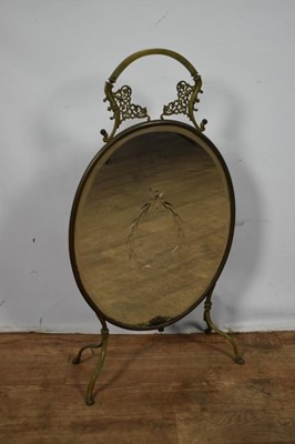 Lot 1009 - Early 20th century mirrored fire screen