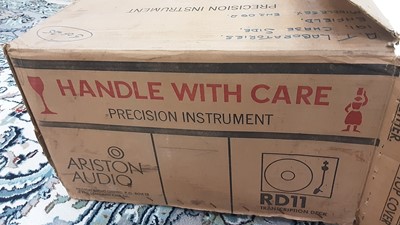Lot 2233 - Part of an Ariston Audio RD11 turntable (for spares and repairs) boxed