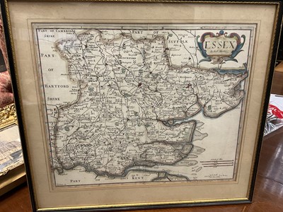 Lot 196 - Robert Morden - 18th century map of Essex in...