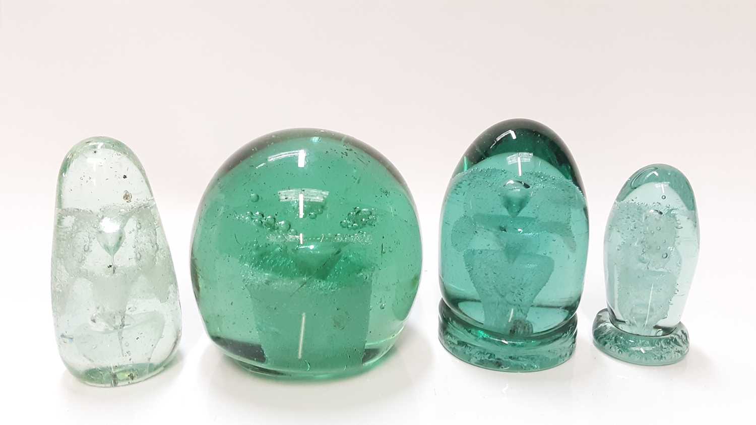 Lot 1306 - Four Victorian Castleford glass paperweights, circa. 1860.