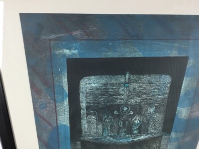 Lot 7 - Will Maclean RSA (b.1941) two etchings from ‘A Night of Islands’ 1991, pub Paragon Press both framed
