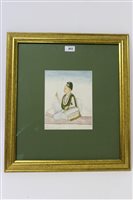 Lot 678 - Indian School (18th century), watercolour -...