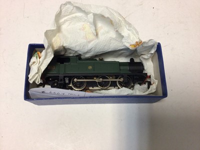 Lot 219 - Trix 3-rail OO gauge BR green 4-6-2 'Scotsman' locomotive and tender 60103 and coach plus 20/58 diesel 2-car set with maroon & cream livery  20058 (Trix box but not original contents)