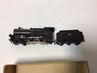 Lot 219 - Trix 3-rail OO gauge BR green 4-6-2 'Scotsman' locomotive and tender 60103 and coach plus 20/58 diesel 2-car set with maroon & cream livery  20058 (Trix box but not original contents)