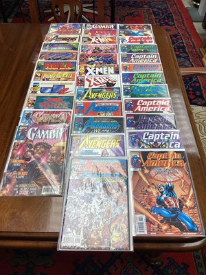 Lot 600 - Marvel Comics mostly 90s to include X-Men, Wolverine, Captain America and others. Approximately 100 Comics