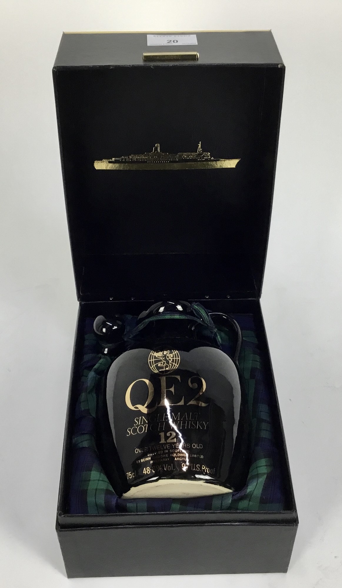 Lot 20 Whisky one bottle, QE2 single malt scotch