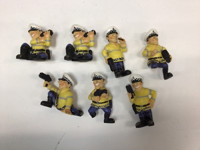 Lot 599 - Eight Country Artists Speed Freaks models Gotcha, PC Max, PC Sneaky, PC Smug, PC Speedin', Kev The Clamper, Fit-u-up Fred, Jack Pot and  Fine Centre.
