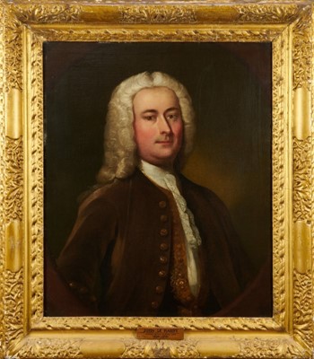 Lot 1058 - Jersey School, oil on canvas John Le Hardy (1695-1751) in good period frame