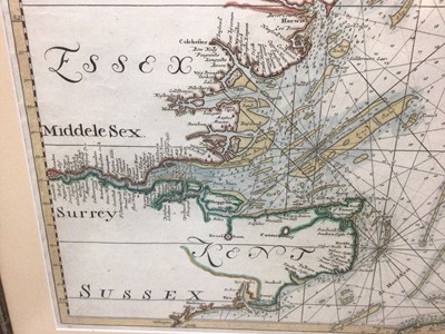 Lot 820 - Joannes Van Keulen, engraved sea chart of the English Channel