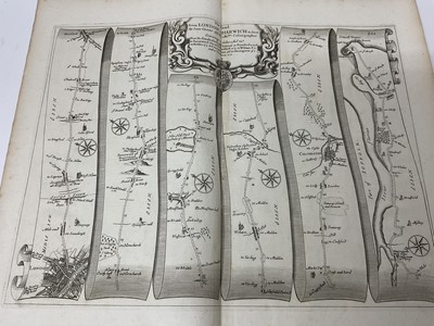 Lot 822 - London to Harwich road map and other local interest maps and engravings