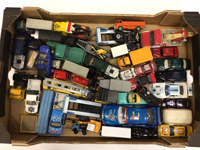 Lot 1970 - Seven boxes of unboxed die cast cars