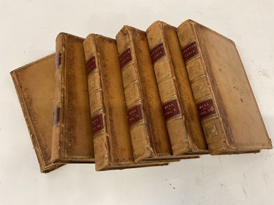 Lot 1724 - James Mill - The History of British India, 6 vols, vol 1 with folding engraved map, full calf, 1820 second edition