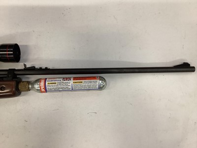 Lot 1010 - SMC CO2 powered .22 air rifle with scope