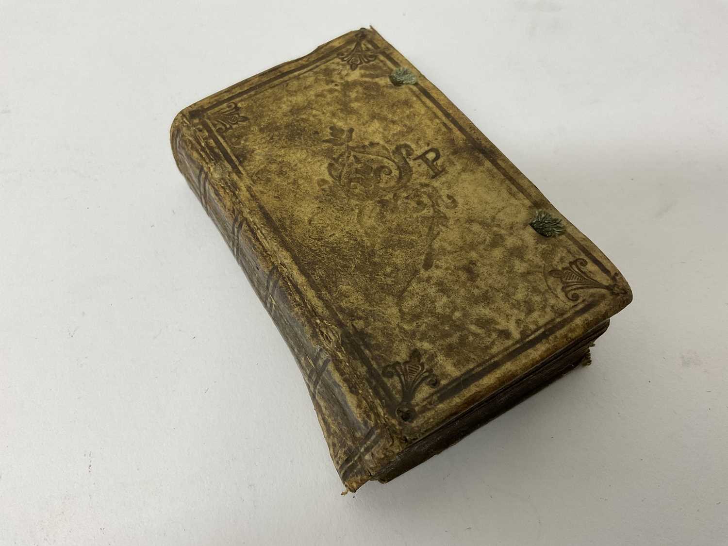 Lot 1729 - Rare early miniature book - Psalm of David,