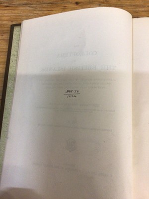 Lot 1745 - Rev. W W Fowler - The Coleoptera of the British Isles', 1887 - 1913, L. Reeve and Co. London, six volumes, original cloth binding