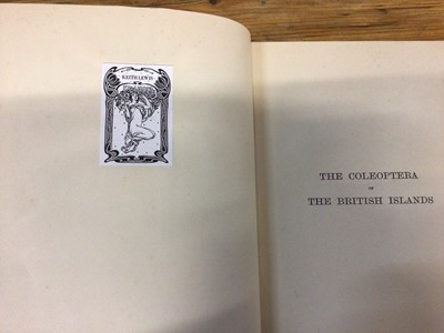 Lot 1745 - Rev. W W Fowler - The Coleoptera of the British Isles', 1887 - 1913, L. Reeve and Co. London, six volumes, original cloth binding
