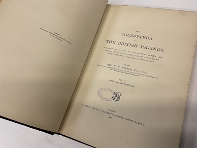 Lot 1745 - Rev. W W Fowler - The Coleoptera of the British Isles', 1887 - 1913, L. Reeve and Co. London, six volumes, original cloth binding