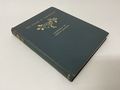 Lot 1760 - Vicar of Wakefield, illustrated by Arthur Rackham, 1929 first edition, tooled cloth binding, plates all present