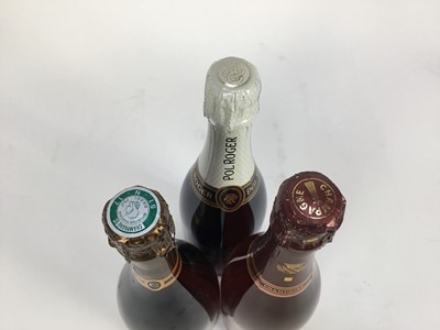 Lot 7 - Champagne - three bottles, Pol Roger, boxed, Charles de Cazanove 2009 and Michel Guilleminot Rose