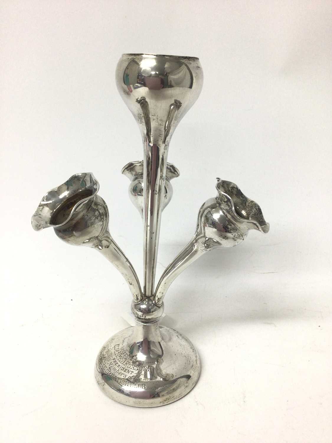 Lot 165 - Silver epergne
