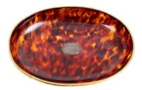 Lot 336 - Early Edwardian tortoiseshell dish of oval...