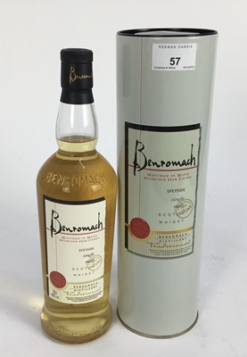 Lot 57 - Whisky - one bottle, Benromach single malt, in original tin box