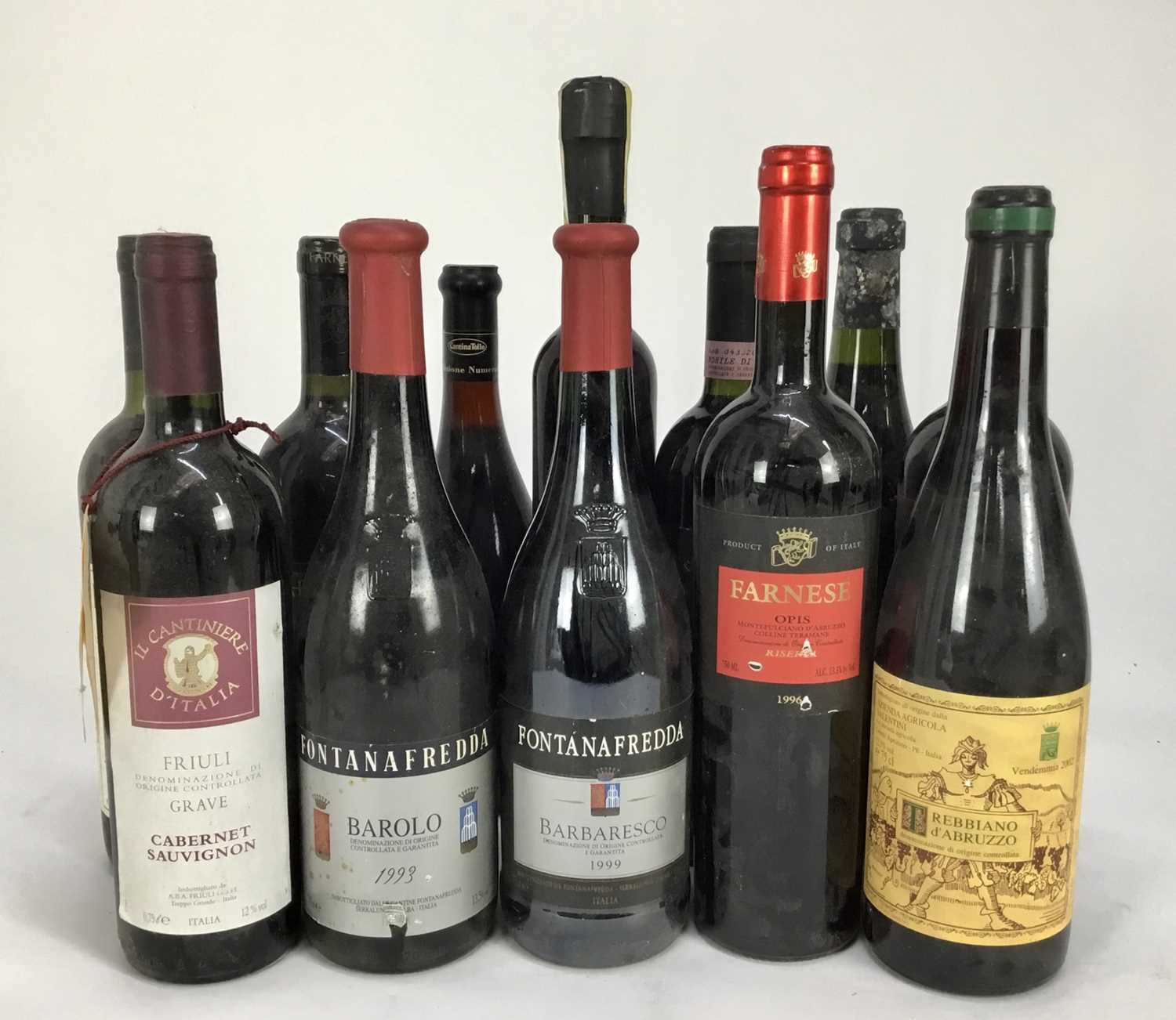 Lot 51 - Wine - twelve bottles, Italian reds to include Barolo, Barbaresco and others