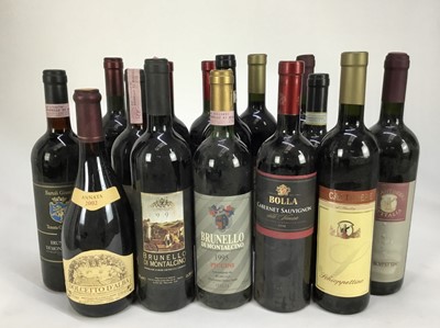 Lot 52 - Wine - fifteen bottles, Italian reds