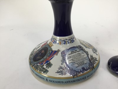 Lot 65 - Rum - one bottle, Pusser's British Navy Rum, in Wade decanter, 1 litre, 54.5% (cracked stopper)
