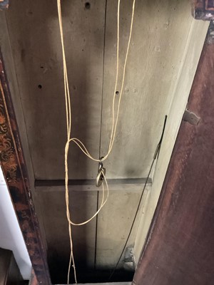 Lot 674 - 18th century longcase clock by Thomas Moore Ipswich in faux tortoiseshell and chinoiserie decorated case.