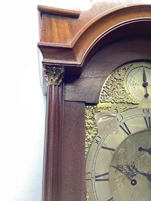 Lot 2536 - 19th Century 8-day longcase by John Johnson Halesworth in mahogany case (later casing)