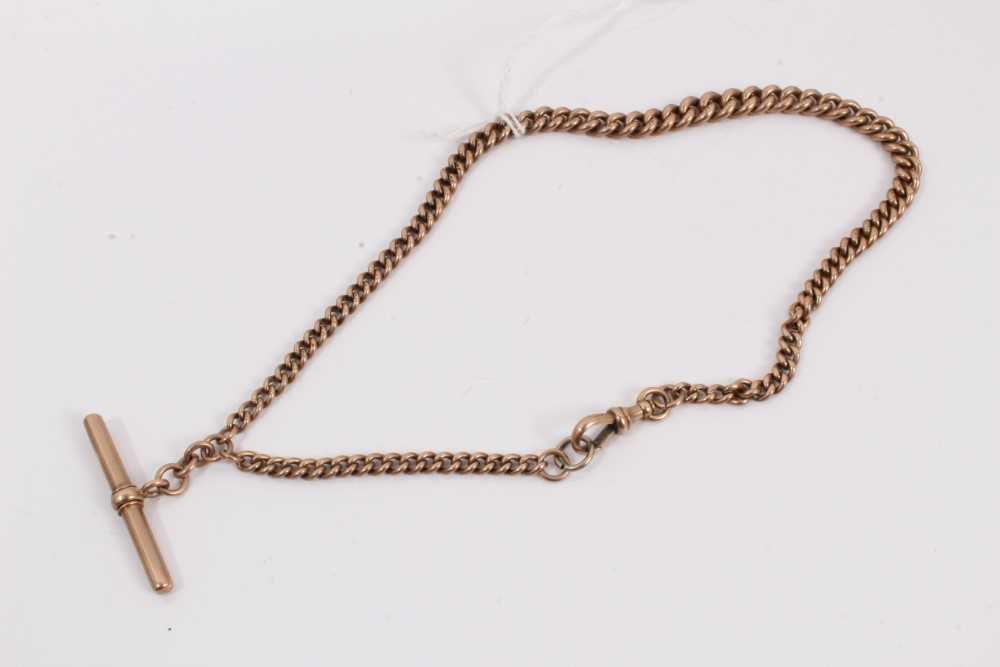 Lot 113 - 9ct gold watch chain