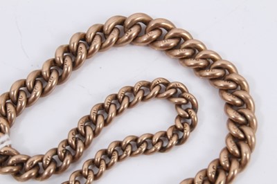 Lot 113 - 9ct gold watch chain